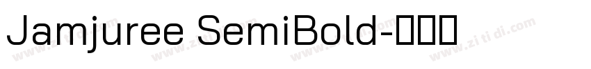 Jamjuree SemiBold字体转换